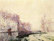 Gustave Loiseau The Eure River in Winter France oil painting artist